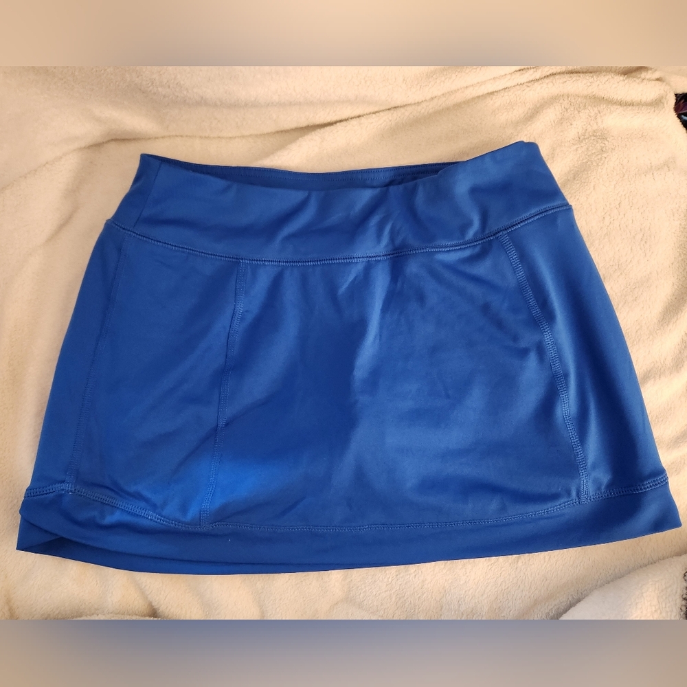 Tek Gear Women's Vibrant Blue Athletic Skirt With Built-in Shorts